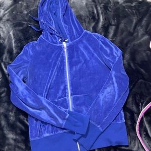 Victoria Secret blue zipper hoodie